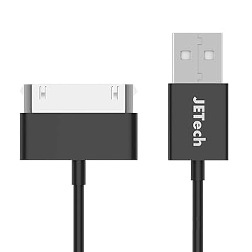 JETech USB Kabel für iPhone 4 4s iPhone 3G 3GS iPad 1 2 3 iPod, 1m, Schwarz