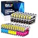 E-Z Ink (TM) Compatible Ink Cartridge Replacement for Brother LC-61 LC61BK LC61C LC61M LC61Y (8 Black, 4 Cyan, 4 Magenta, 4 Yellow) 20 Pack primary