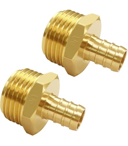 Joywayus 2 Pack 3/4" GHT Female X 1/4" NPT Male (1/2" OD