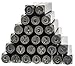 27 Piece Uppercase Gothic Font Alphabet Metal Punch Set - 3mm Characters