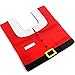 KOBWA Christmas Decoration Bathroom Decoration Santa Toilet Seat Cover and Rug Set