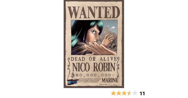 Amazon Com One Piece Nico Robin Wanted Poster Puzzle 150 Piece Toys Games