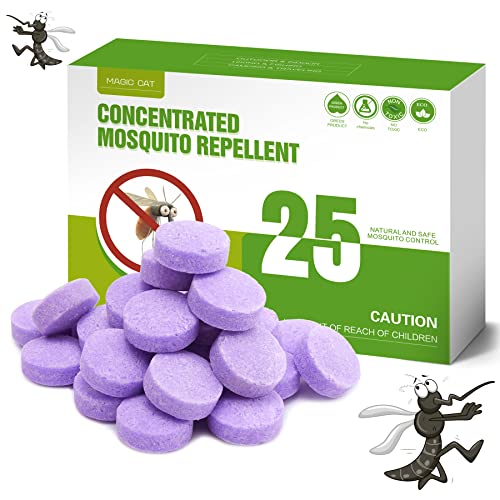MAGIC CAT Mosquito Repellent Outdoor Patio, 25 Pack Mosquito Repellent