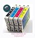 Generic Compatible Ink Cartridge Replacement for Epson T060 (Black, Cyan, Magenta, Yellow, 4-Pack)
