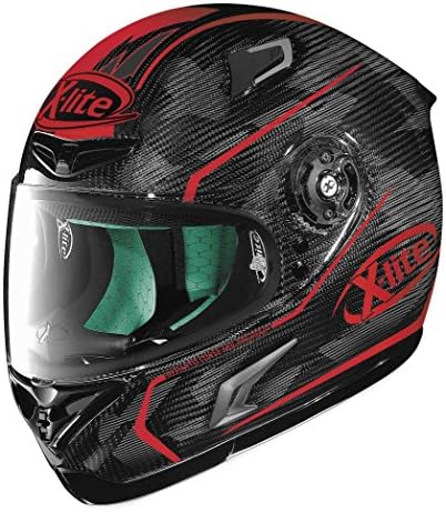 X-Lite X-802RR Ultra Carbon Helmet - Marquetry (MEDIUM) (CARBON/RED)