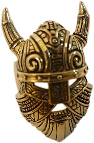 BackMetal Thor God of Thunder Brass Ring in Viking Style - Size 9