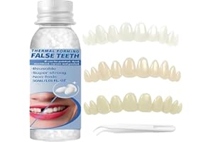 Fake Tooth Repair Kits for Filling The Missing Broken Tooth and Gaps-Moldable Fake Teeth and Thermal Beads Replacement Kits