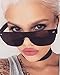 Amomoma Men’s Women’s Square Rimless Sunglasses One Piece Mirrored Lens AM2014 With Silver Mirrored Lens