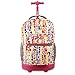 J World New York Sunrise Rolling Backpack, Squares Neon, One Size