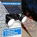 Solar Lights Outdoor Motion Sensor，Hallomall Solar Security Lights with Dual Head Spotlights 30 LED Waterproof 360-Degree Rotatable Solar Motion Lights outdoor for Yard Garden Garage Patio Porch-1Pack