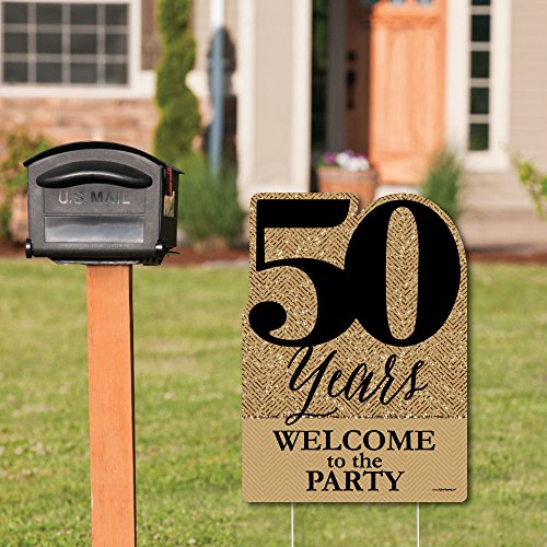 Big Dot of Happiness We Still Do - 50th Wedding Anniversary - Party Decorations - Anniversary Party Welcome Yard Sign