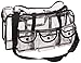 Casemetic Clear Tote Travel Bag with 6 External Pockets and Shoulder Strap for Makeup Artist, Large