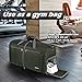 Gonex 60L Packable Travel Duffle Bag Foldable Duffel Bags for Luggage Gym Sports Camping Travelling Cycling Storage Shopping Water & Tear Resistant Dark Green