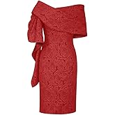 CHIC STAR Womens Embossed Jacquard Shawl Dress