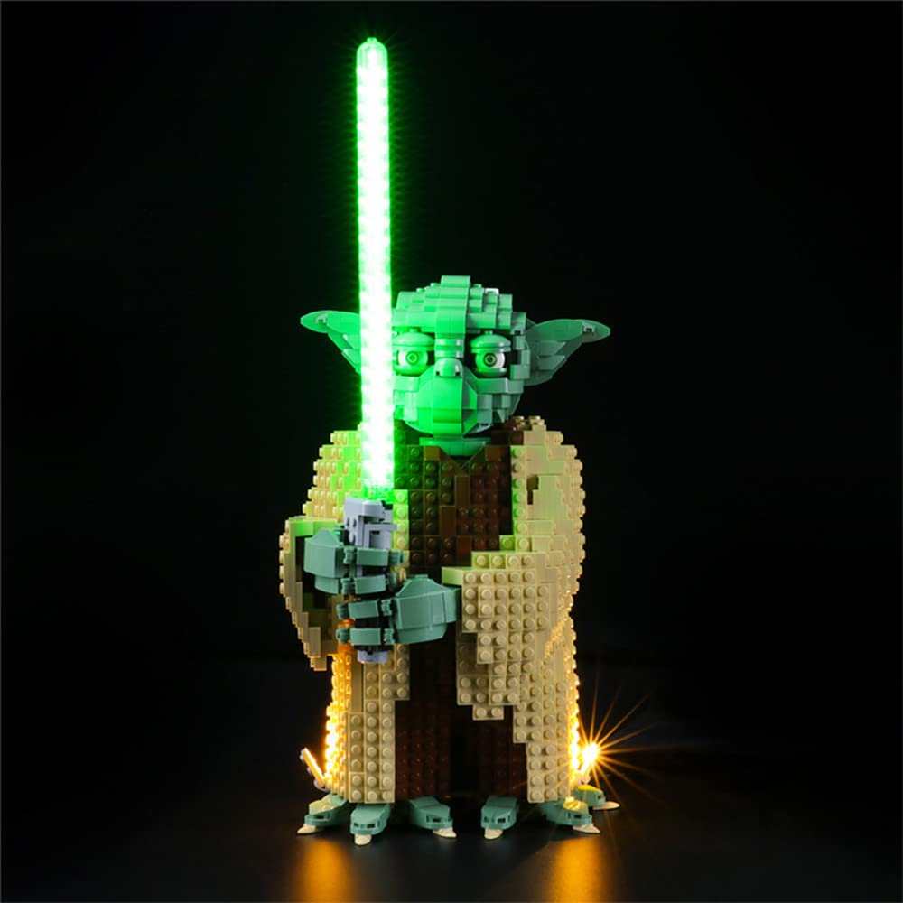 GEAMENT LED Light Kit Compatible with LEGO Yoda - Lighting Set for Star Wars 75255 Model (Building Set Not Included)