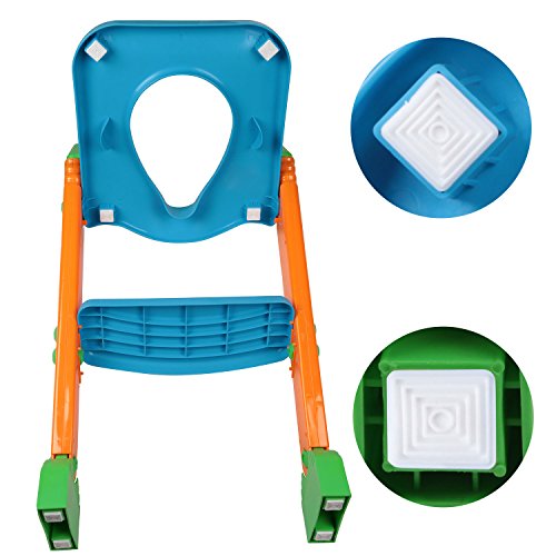 image for Potty Toilet Seat with Step Stool Ladder, Moclever (3 in 1) Trainer fo
