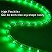 DELight Upgraded 50 FT 2 Wire LED Rope Light Cuttable Strip Lights Green 540pcs Bulbs Home Holiday Party Disco Restaurant Cafe Decor