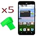 5 x Straight Talk Tracfone NET10 Huawei Raven LTE H892L Screen Protector Guard CLEAR PRE-CUT No Cutting Require Perfect Fit + EXTREME BRAND (5 x Clear Screen Protector)