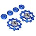 Stylrtop 2 pcs 11T Aluminum Sealed Bearing Jockey Wheel Rear Derailleur Pulley for Shimano Sram Rear Derailleur Etc.