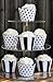 Black and White Cupcake Wrappers for Weddings, Graduations, Kids and Adult Birthday Parties, Baby Showers. Set of 24 Reversible Cup Cake Holder Wraps with Polka Dots and Stripes. Black, White