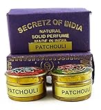 Natural Patchouli Fragrance Solid Perfume Body Musk Natural Mini Brass Jar 4g