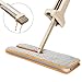 DLFE Double Sided Microfiber Flat Mop, 360 Degrees Self-wringing Flipping Wet & Dry Mop, Size 15