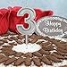 LUTER Silver Glitter Happy Birthday Cake Candles Number Candles Number 1 Birthday Candle Cake Topper Decoration for Party Kids Adults (Number 1)
