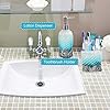 HotSan-bathroom-accessory-Set-5-PCS-Bath-Ensemble-Set-Includes-Soap-Dispenser-Soap-Dish-Tumble-Toothbrush-Holder-Polyresin-Glass-for-Home-Office-Superior-Hotel HotSan bathroom accessory Set, 5 PCS Bath Ensemble Set Includes Soap Dispenser, Soap Dish, Tumble, Toothbrush Holder…