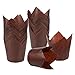 Cupcake Liners Tulip 100-Piece - Bulk Decorative Paper Cupcake and Muffin Baking Cups for Weddings, Birthdays, Baby Showers, Brown