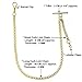 Albert Chain Gold Color Pocket Watch Chains for Men with T Bar Swivel Clasp and Lobster Clasp AC33