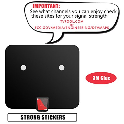 Digital-TV-Antenna-Kezay-Super-Indoor-HDTV-Antenna-50-Miles-Range-TV-HD-Antenna-with-Detachable-Amplifier-Signal-Booster-and-165ft-Coax-Cable-for-Feeview-2017-Upgraded-Version