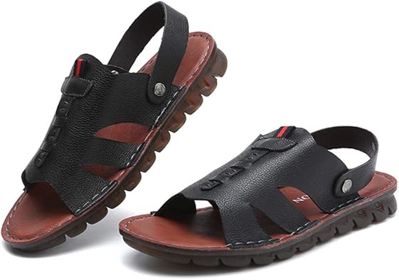 men's summer leather sandals