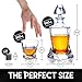 Whiskey Decanter Set for Men with 4 Glasses and 9 Cooling Whisky Stones, Bourbon, Rum, Scotch, Crystal Clear Decanter Sets - Whiskey Gifts for Men Dad Him