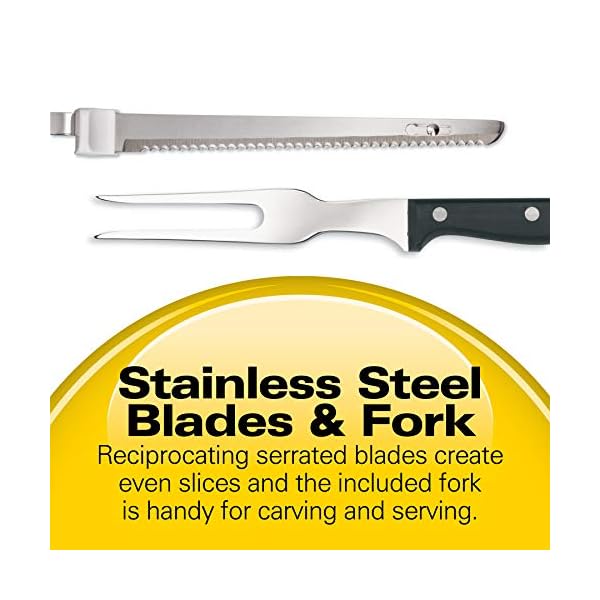 Hamilton Beach Electric Knife Set for Carving Meats, Poultry, Bread