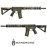 GunSkins AR-15/M4 Rifle Skin Camouflage Kit DIY Vinyl Wrap with precut Pieces (Mandrake from Kryptek Camo)