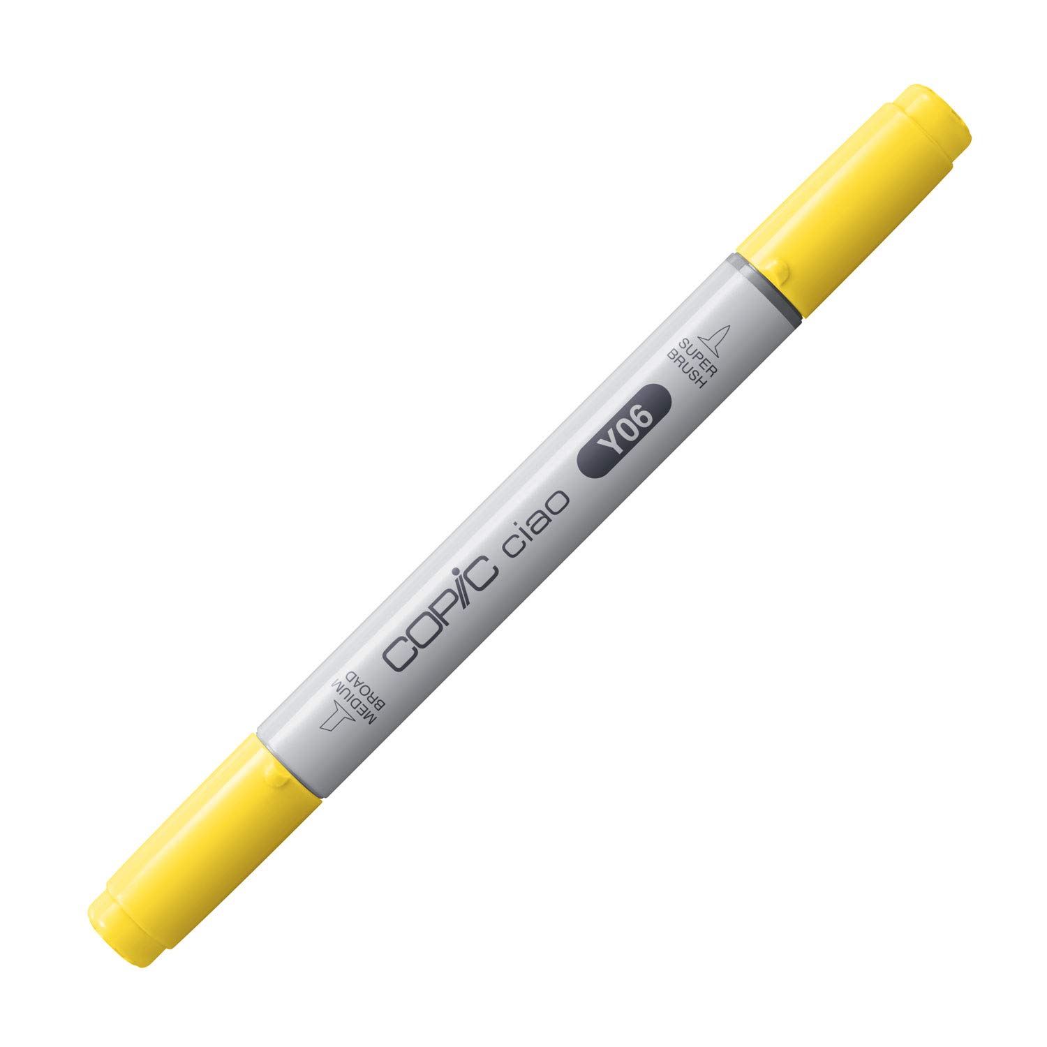 Copic Ciao Coloured Marker Pen - (Y-06) Yellow, For Art & Crafts, Colouring, Graphics, Highlighter, Design, Anime, Professional & Beginners, Art Supplies & Colouring Books