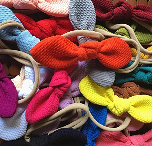 Baby Headbands Turban Knotted, Girl's Hairbands for Newborn, Toddler and Children's - Thumbnail 3