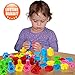 FIOLOM Nuts and Bolts Fine Motor Skills Montessori Toys Interlocking Building Blocks Learning STEM Educational Toy Match Game Toddler Puzzles Preschool Activities Gifts for 3 4 5 Yr Old Boys Girls Kid