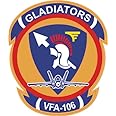 Amazon.com: US Navy VFA-106 Gladiators Squadron Decal Sticker 3.8 ...