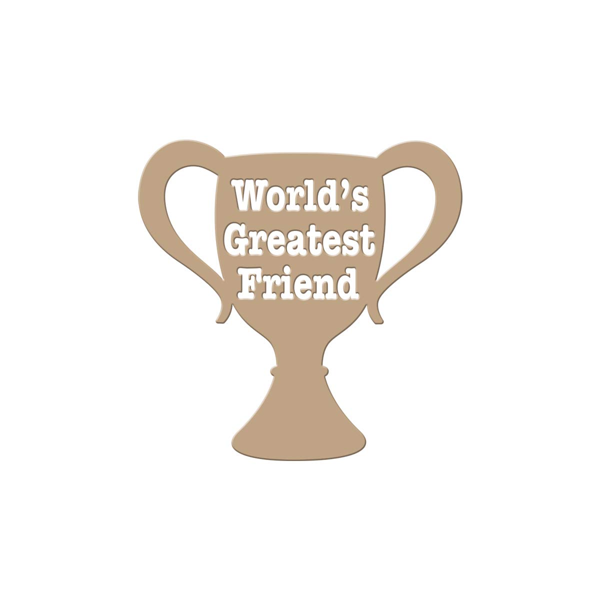 Spellbinders Glimmer Hot Foil Plate Worlds Greatest Friend