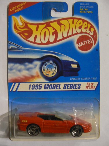 Hot Wheels 1995 Model Series #8 of 12 Cars Camaro Convertible with Razor Wheels