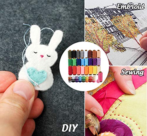 4 ilauke+Bobbins+Threads+Polyester+Prewound