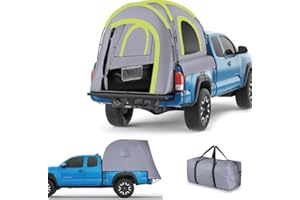 XPORTION Pickup Truck Tent Waterproof PU2000mm Double Layer Truck Bed Tent for Camping Portable 5.5-6.5 FT