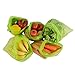 Yueshico Reusable Food Saver Green bags Stayfresh Longer Vegetable Storage Bags, 30 x 43cm (25PCS in one roll, 2 rolls)