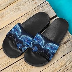 Howilath 3D Dreamy Dolphin Flower Pattern Women