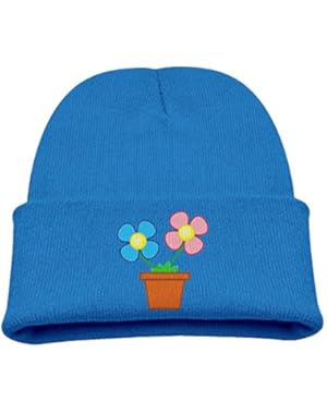 Childrens Beanies Potted Flower Comfortable Knit Hat and Cap