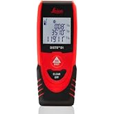 Leica DISTO D1 120ft Laser Distance Measure with Bluetooth 4.0, Black/Red