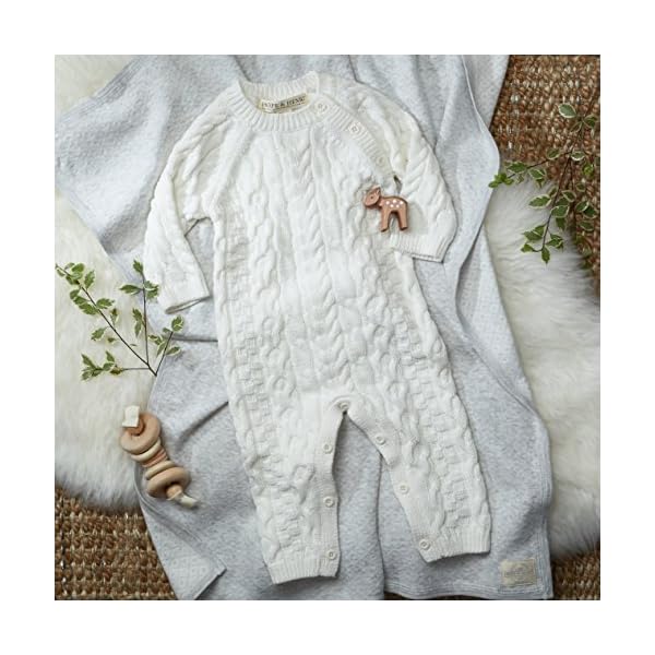 Hope & Henry Layette Baby Cable Knit Sweater Romper - Image 8