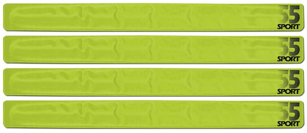 55 Sport® Reflective Hi Vis Ankle Wrist Slap Bands (4)