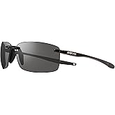 Revo Sunglasses Descend N: Polarized Lens with Rimless Rectangular Frame